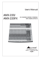Alto AMX-220 - Owners Manual 